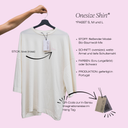 oversized shirt | love - ecru