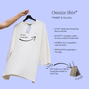 oversized shirt | trust - ecru
