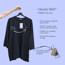 oversized shirt | trust - black